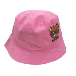 CAPPELLO BUCKET ROSA MOSCHINO