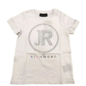 T-SHIRT BIANCA CON STRASS RICHMOND