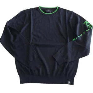 MAGLIONCINO RICHMOND NERO RIFINITO VERDE