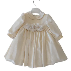 ABITO COLORI CHIARI VELLUTO BEIGE