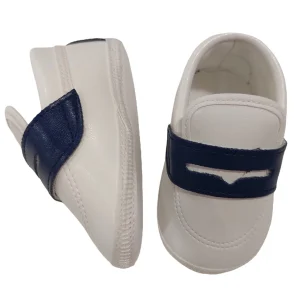 MOCASSINI COLORI CHIARI PELLE BIANCO/BLU