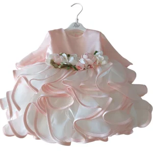 ABITO PETIT ROSA/PANNA FIORI