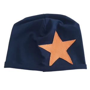 CAPPELLO BLU STELLA ARANCIO