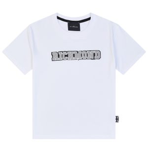 T-SHIRT RICHMOND BIANCA LOGO RICAMATO