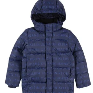 PIUMINO CALVIN KLEIN LOGO BLU