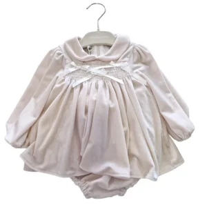 ABITO LA STUPENDERIA VELLUTO ARRRICCIATO E FIOCCHI