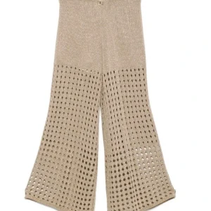 PANTALONE TWINSET IN FILO LAMINATO  ORO