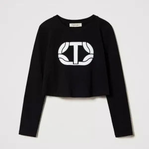 T-SHIRT TWINSET NERA LOGO