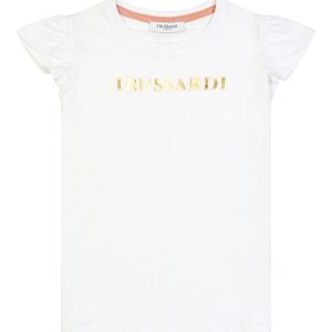 TRUSSARDI T-SHIRT LOGO ORO