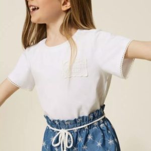 T-SHIRT TWINSET RICAMO LOGO