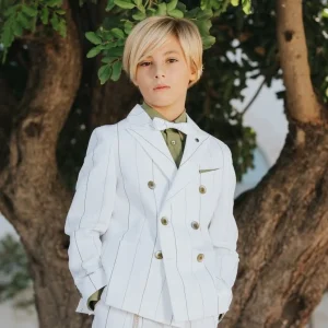 COMPLETO COLORICHIARI BIANCO/VERDE GESSATO