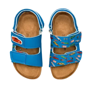 Sandali in sughero per bambini Auto da corsa