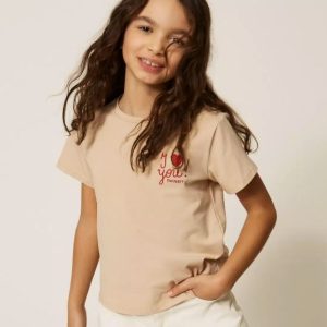 T-SHIRT TWINSET RICAMO ”I LOVE YOU”