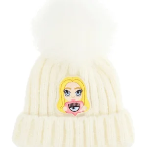 CAPPELLO CHIARA FERRAGNI LANA CON PON POM