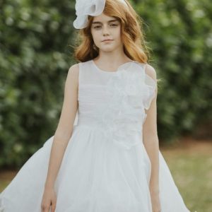 ABITO COLORICHIARI BIANCO TULLE