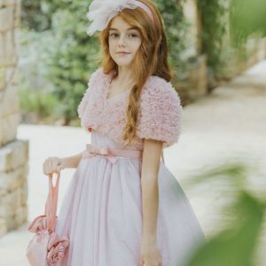 ABITO COLORI CHIARI ROSA + COPRISPALLE