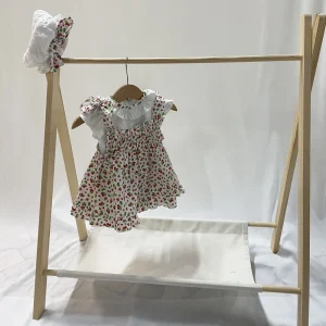 Completo Neonata Le Chicche Cherry bianco e rosso