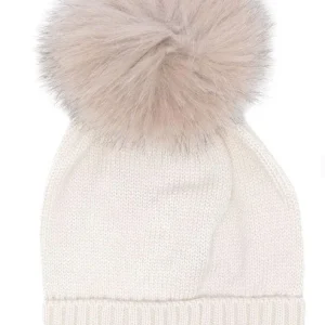 CAPPELLO COLORICHIARI LANA PONPOM BEIGE