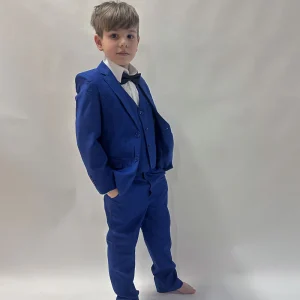 Abito bimbo completo blu elettrico slim fit