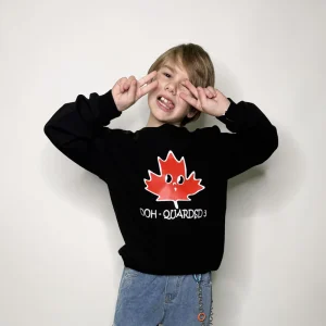 Felpa Bambino Acero nera