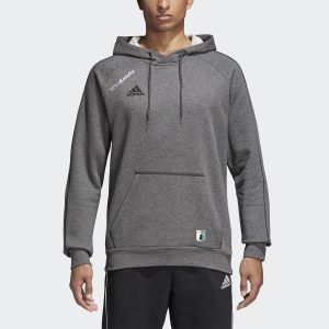 FELPA ADIDAS CON CAPPUCCIO JUNIOR GRIGIO
