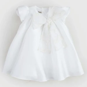 ABITO LA STUPENDERIA RASO A RUOTA CON FIOCCO