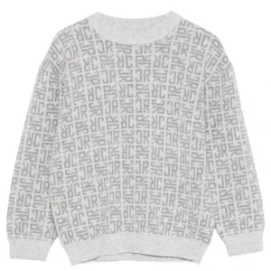 MAGLIA RICHMOND GRIGIO LANA LOGO