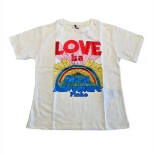 T-SHIRT PINKO OVER CON STAMPA LOVE