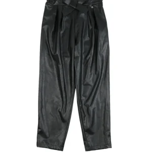 PANTALONE ELISABETTA FRANCHI PELLE CON FIOCCO