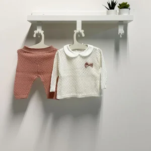 Completo Neonata pizzo fiocchetto cipolla