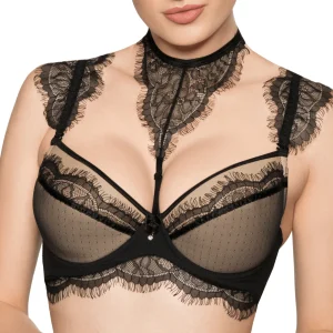 Reggiseno Push Up Idrisa con Girocollo in Pizzo