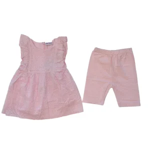 Completo Neonata Ricamo rosa