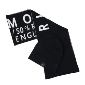 SET SCIARPA+CAPPELLO NERO/BIANCO