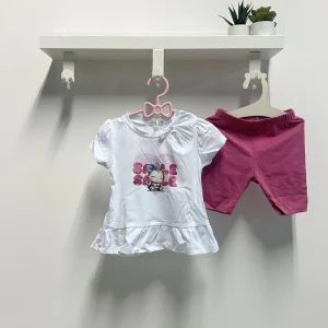 Completo Neonata Smile fucsia