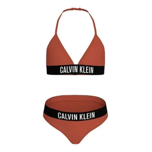 COSTUME CALVIN KLEIN DUE PEZZI TRIANGOLO ROSSO