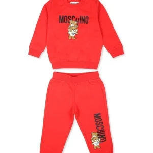 TUTA MOSCHINO ROSSA FELPA+ PANTALONE