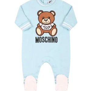 TUTINA CELESTE CON TOY RICAMATO MOSCHINO